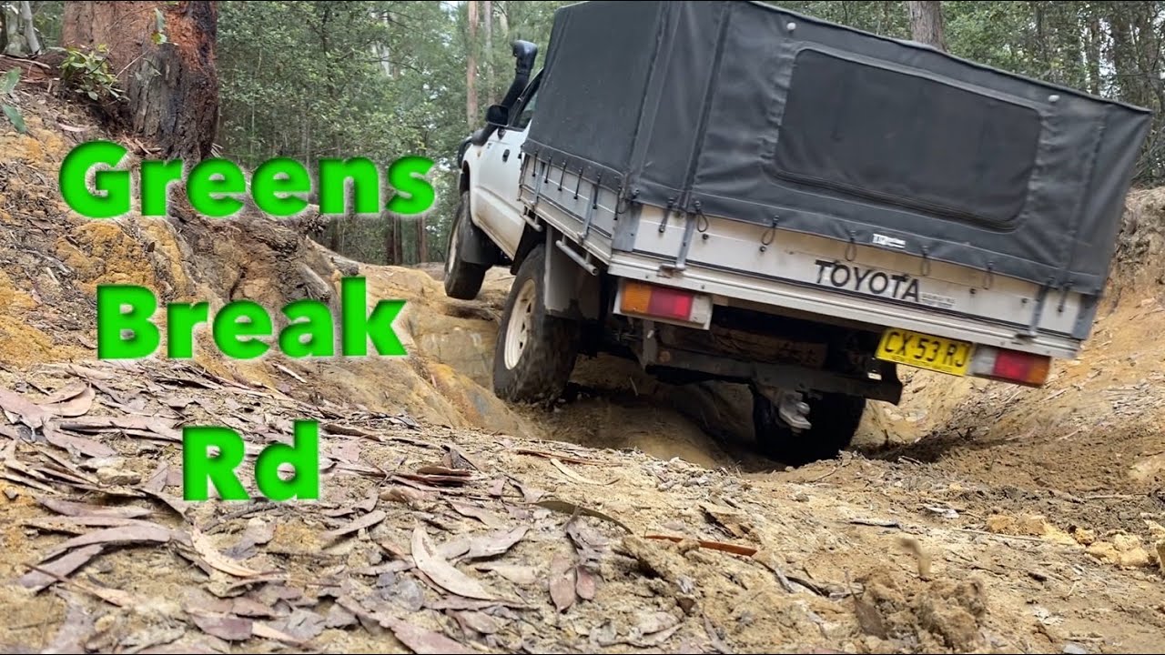 Greens Break rd watagans 4wd track