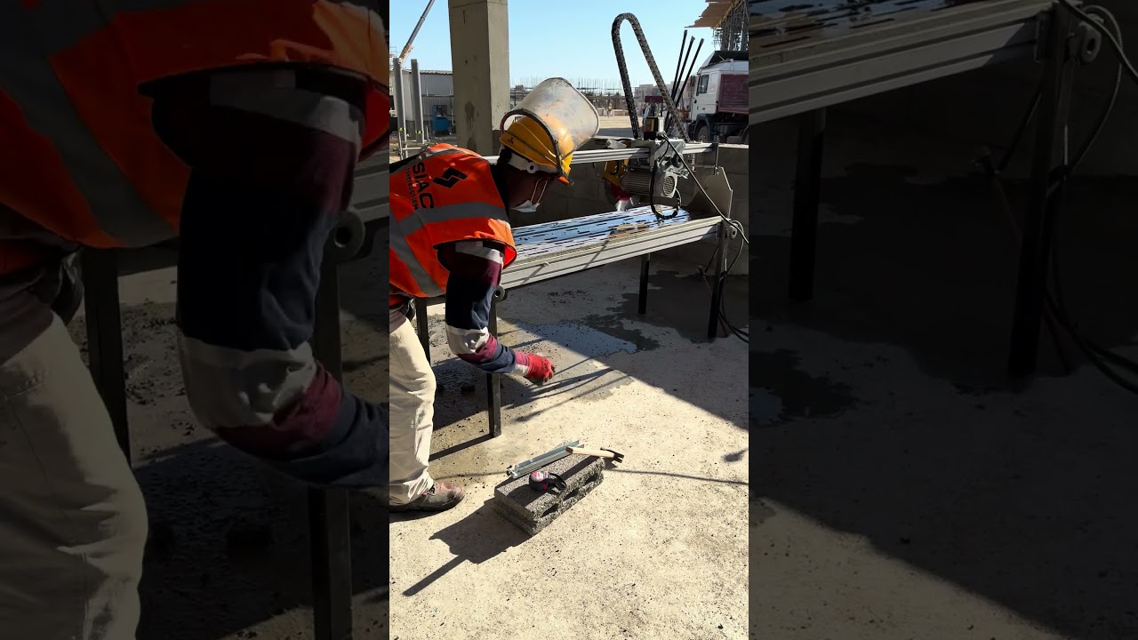 Cutting of Concrete Block as per requirement of size & dimensions.