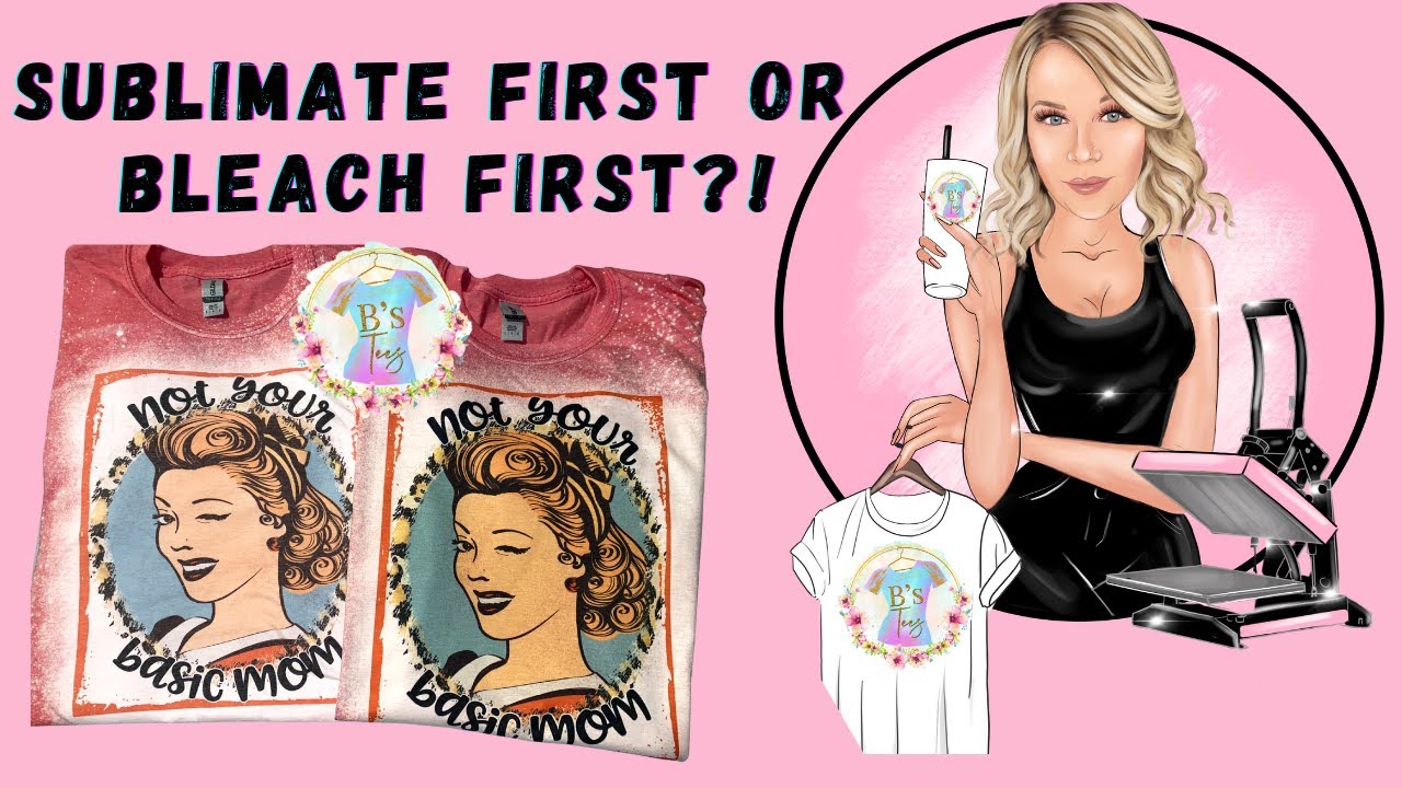 Bleaching Sublimated Shirts (Sublimating First and After Experiment)