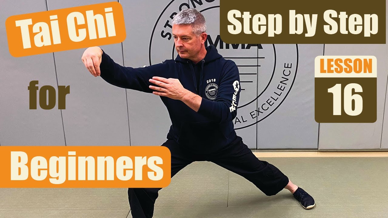 Tai Chi for Beginners~ Step by Step 16- Snake Creeps Down, Golden Rooster Stands on Left Leg