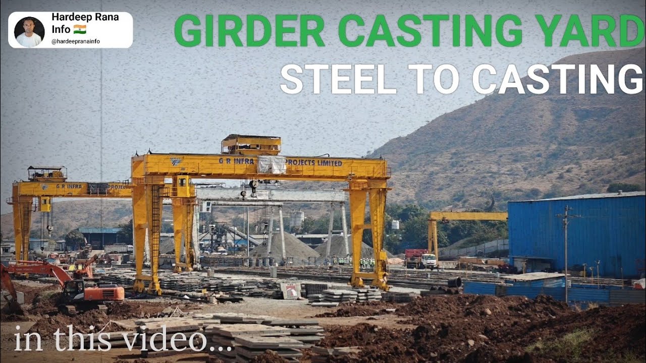 PRE-CAST GIRDER YARD VIEW , PUNE RING ROAD 🛣️