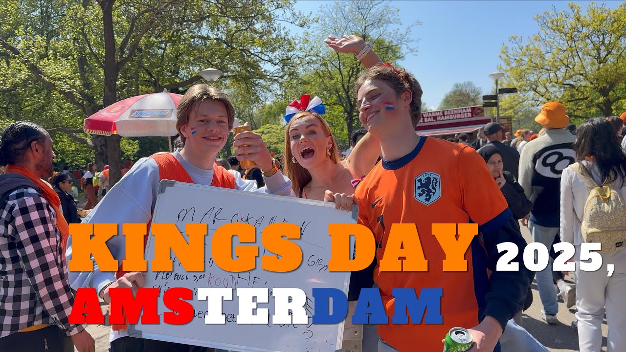 Celebrating  King's Day - Koningsdag in Amsterdam 2025 | Walking Tour in Vondelpark!