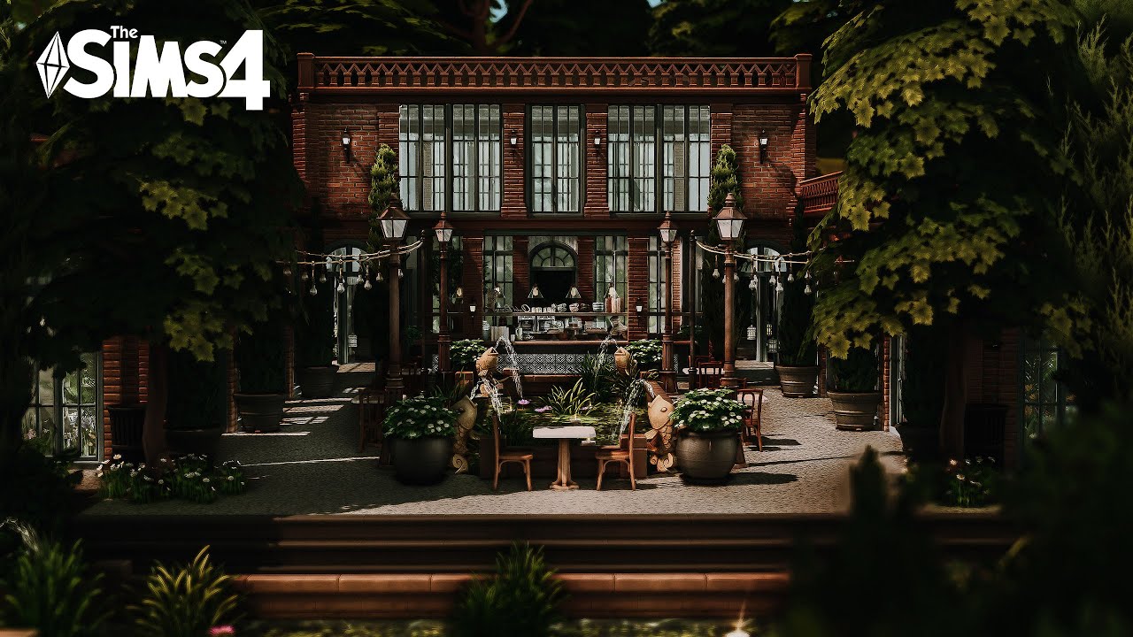 Bloom Garden & Cafe ♥ The Sims 4: Speed Build // CC