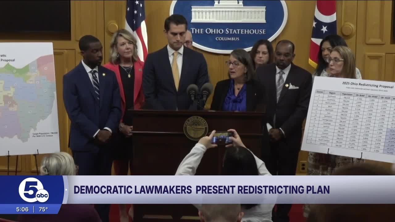 Democrats propose map reducing Ohio's GOP congressional seats. Republicans call it a 'fantasy.'