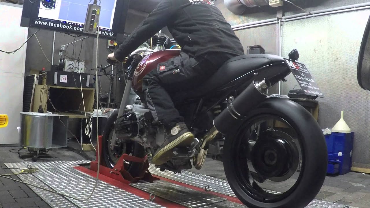 MGM Technik R850R  R 850 Caferacer Oldshool Dynorun Dyno Prüfstand P4