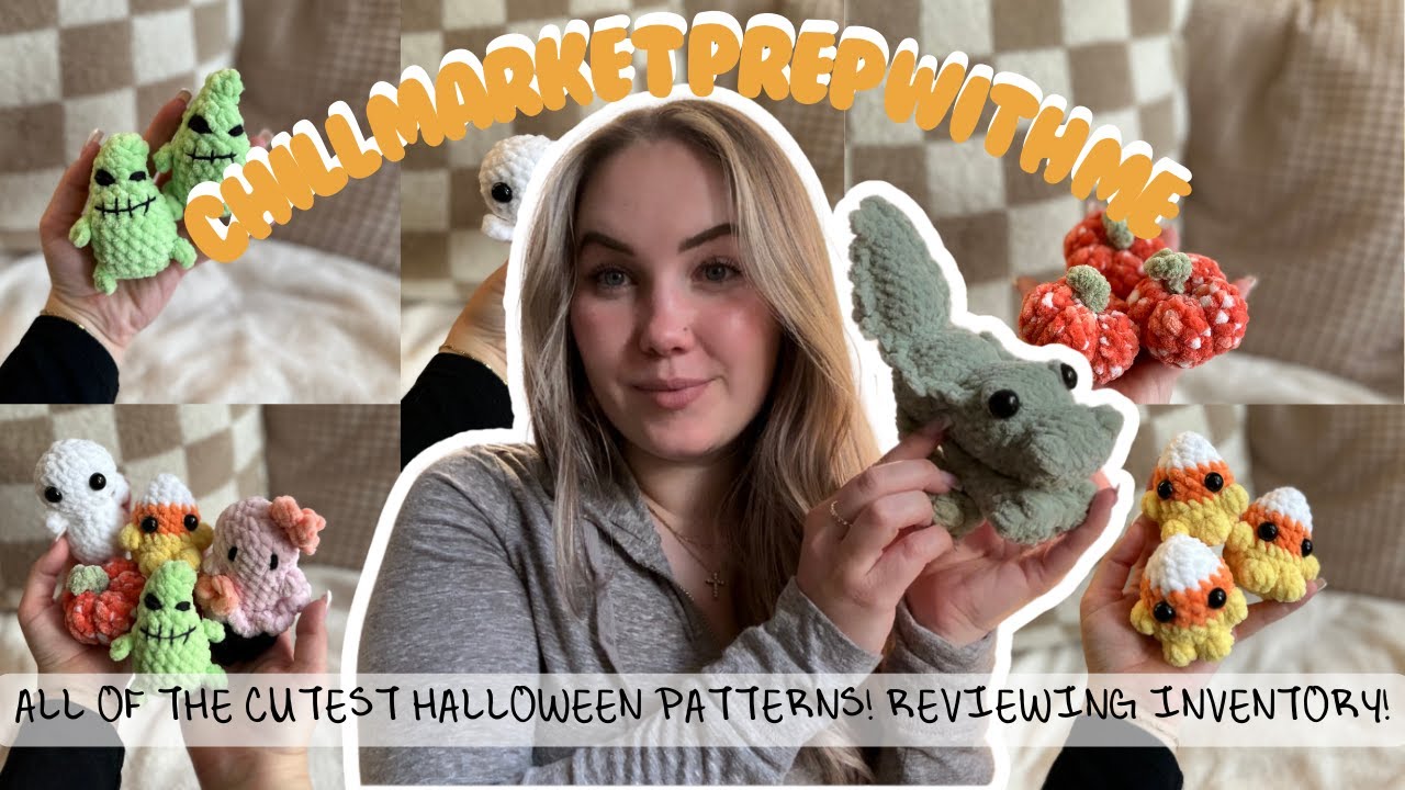 Chill Market Prep With Me | Chatty Crochet Vlog | Fall & Halloween Market Prep