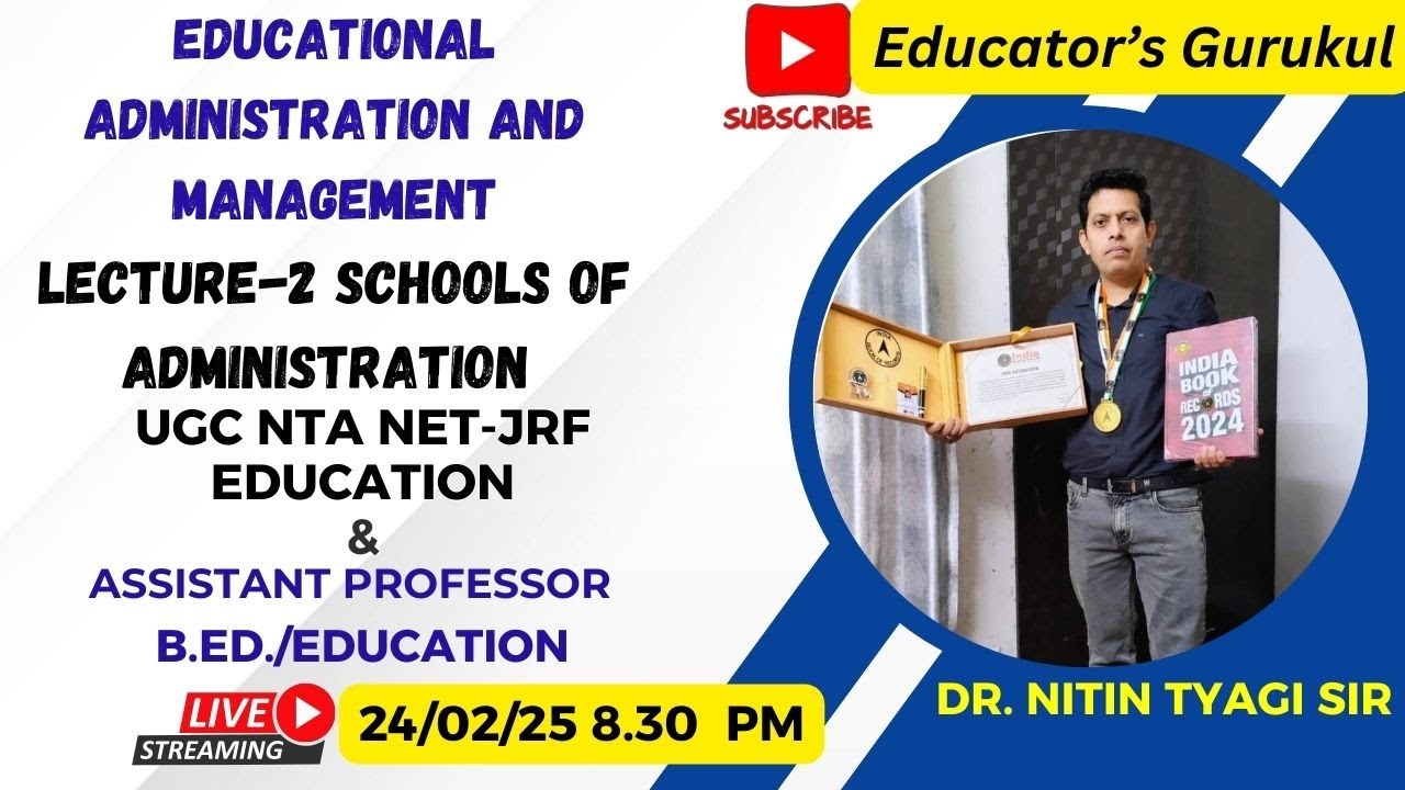 UGC NTA NET EDUCATION & UPHESC ASSISTANT PROFESSOR B.E.D/EDUCATION BY DR. NITIN TYAGI