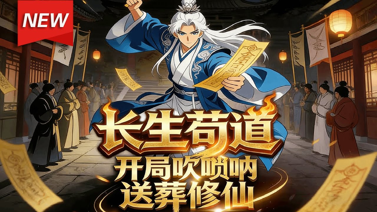 MULTISUB📢新番上线《长生苟道：开局吹唢呐，送丧修仙》第1~60集丨白羽意外穿成体弱书生白长生，开局即获“长生”。此后，他以送葬为修行，唢呐一响，亡魂超度，修为暴涨！#漫剧 #破晓动漫社