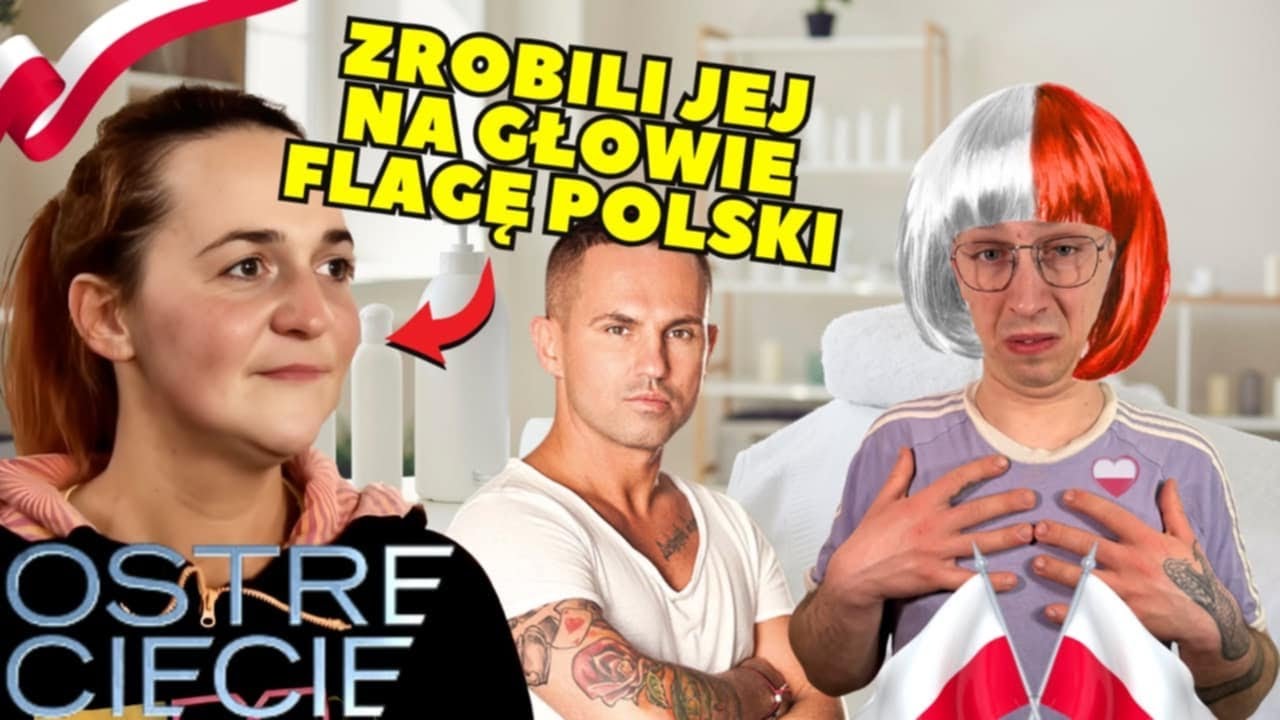 Ostre Cięcie | Zrobili Jej Flagę Polski na Głowie 