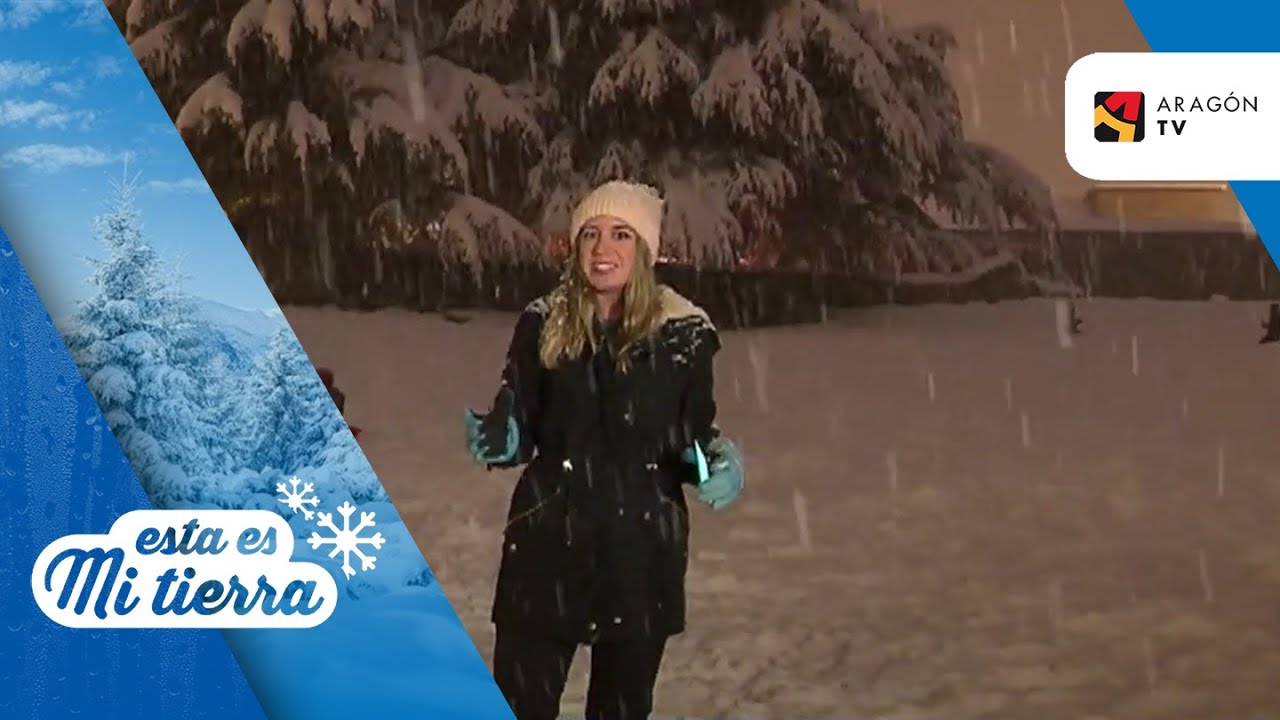 Copiosa nevada en la Jacetania