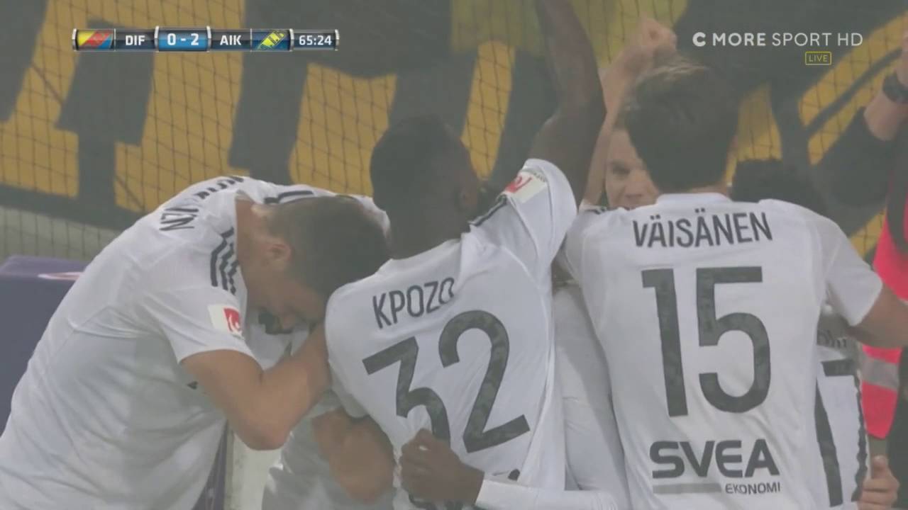 Allsvenskan 2016: Djurgårdens IF 0 - 3 AIK (Målen)