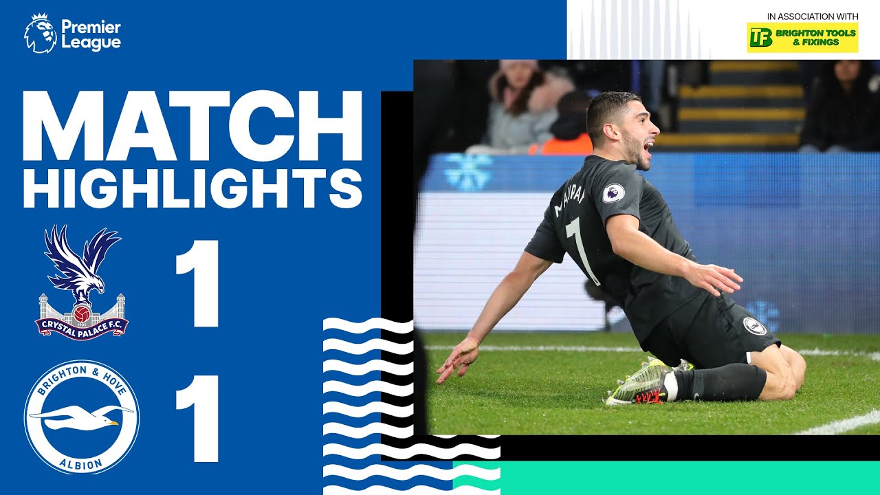 Crystal Palace 1 Brighton & Hove Albion 1