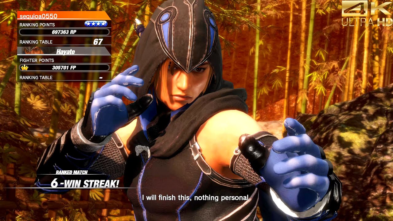 Dead or Alive 6 Online ⏪️Flashback - D Glock (Bayman) vs. Hayate [4K ULTRA HD | GODLIKE QUALITY]