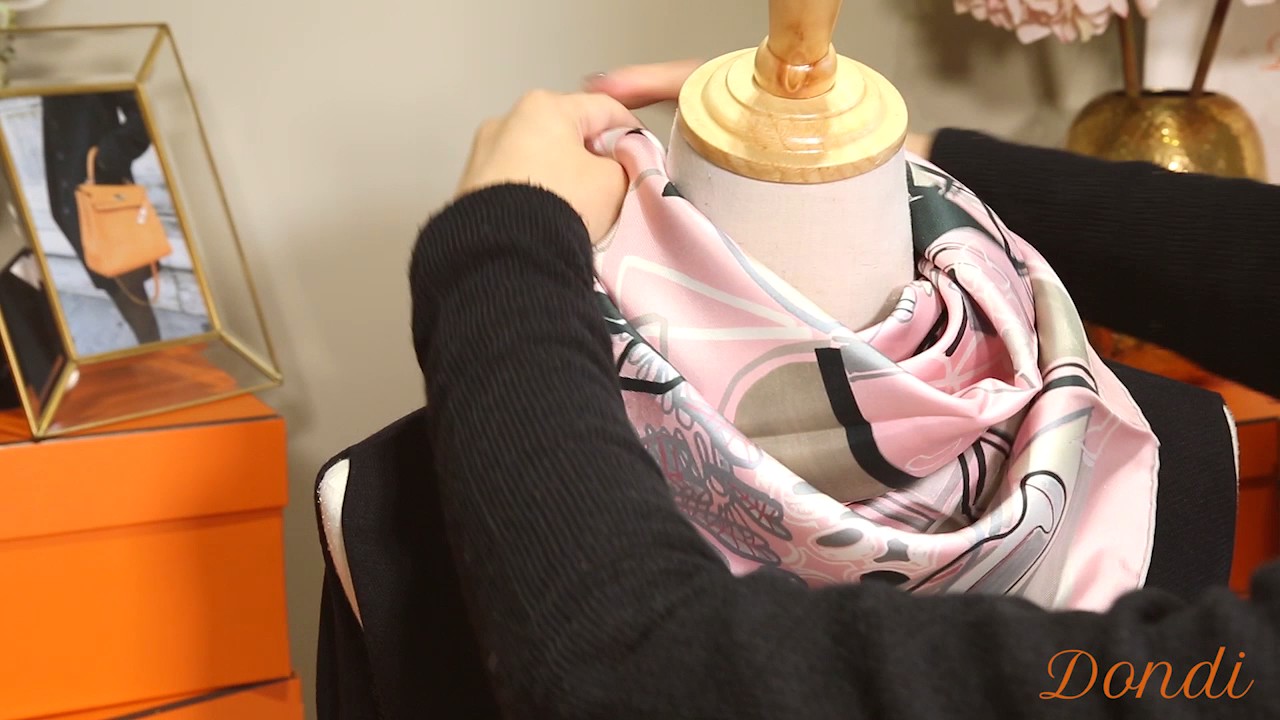 How to use a Hermes scarf/ Hermes 絲巾聞名世界，收藏價值超越所有其他品牌。90cm 方巾用途多多，絲巾教學Video Ep 2～
