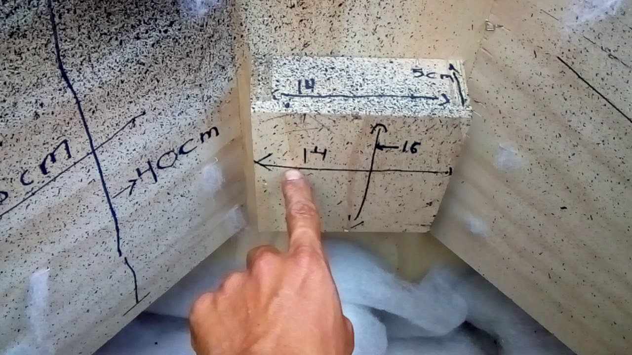 Medidas de cajón de 18 pulgadas para subwoofer o  bajo