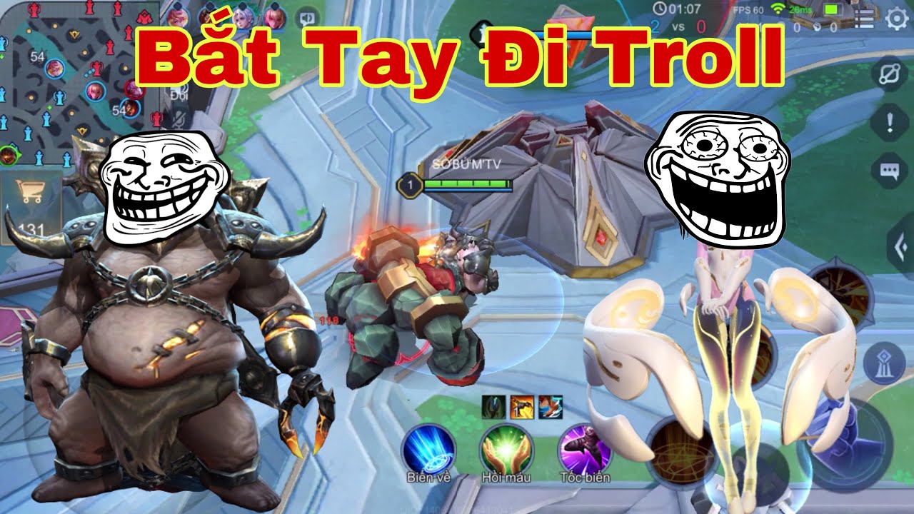 LIÊN QUÂN : Cười Đau Cả Bụng Khi Grakk Vs Rouie Bắt Tay Troll Rừng Team Bạn Khóc Thét