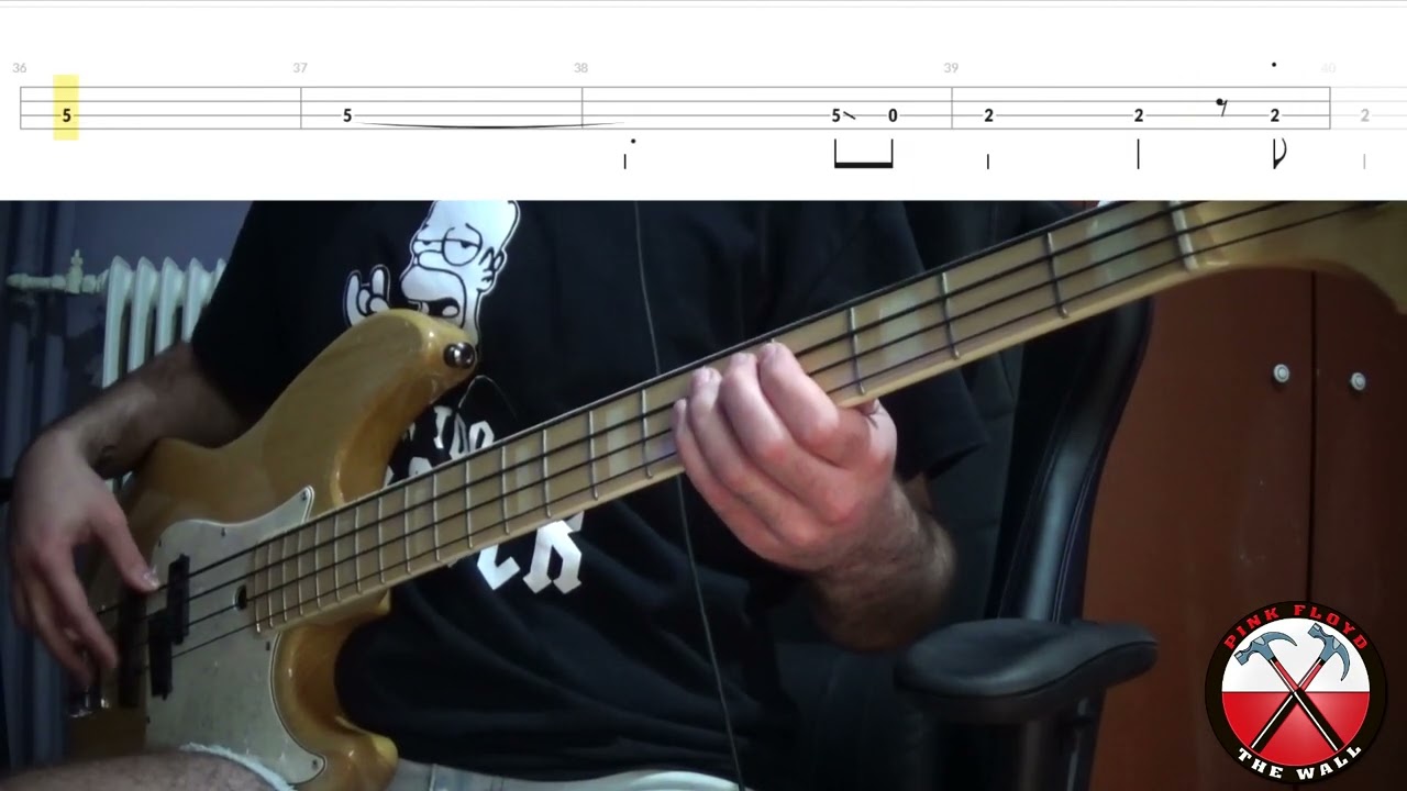 Pink Floyd - Goodbye Blue Sky Bass Cover (With PlayAlong Tab)