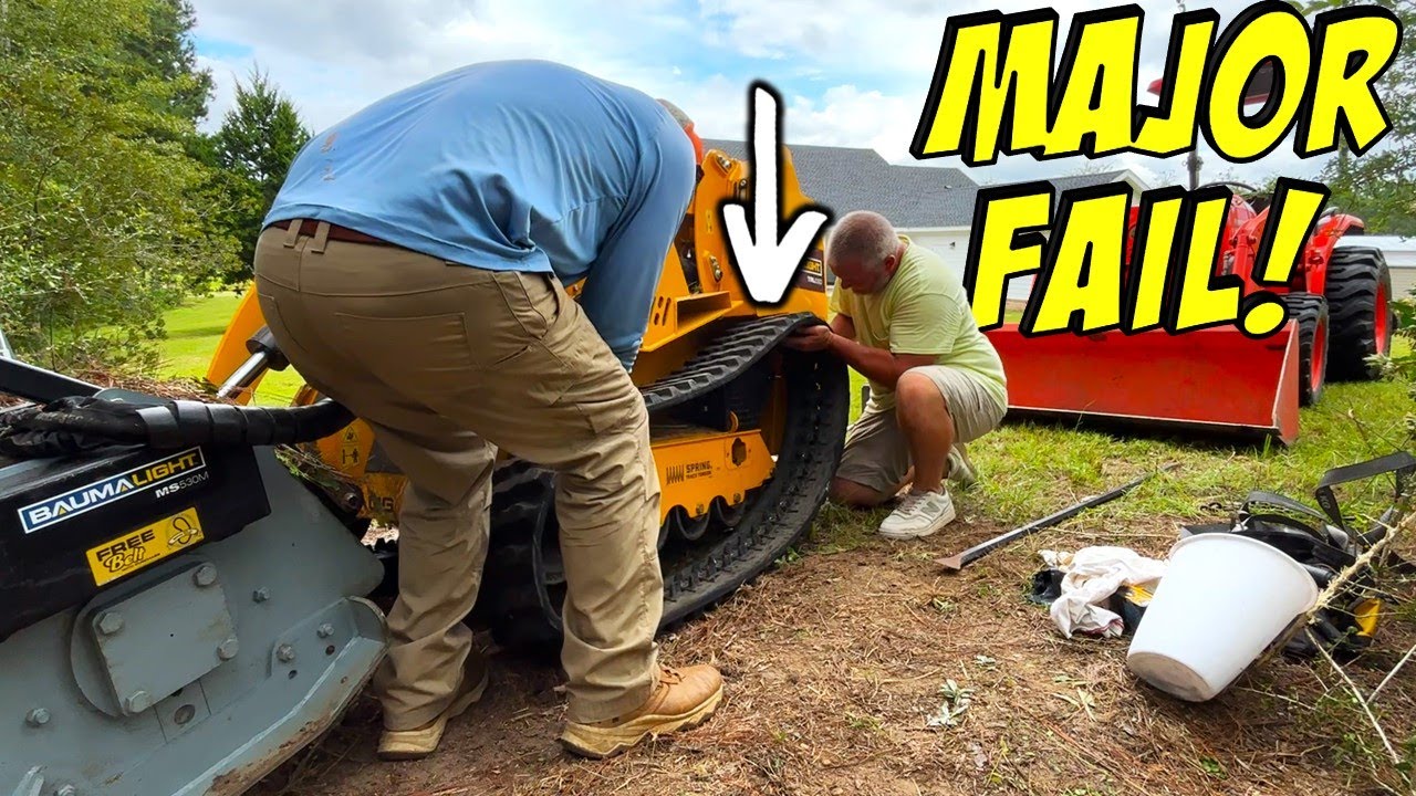 How To Put A Track Back On A SKID STEER