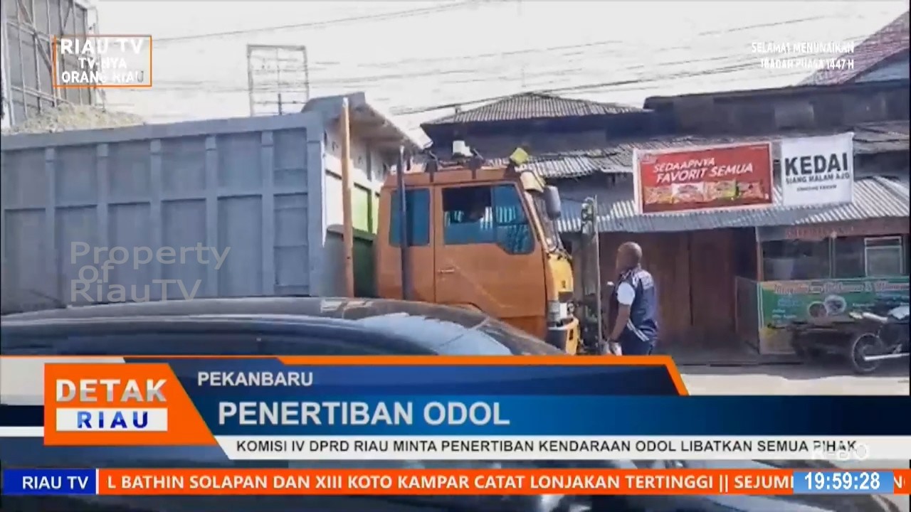 KOMISI IV DPRD RIAU MINTA PENERTIBAN KENDARAAN ODOL LIBATKAN SEMUA PIHAK