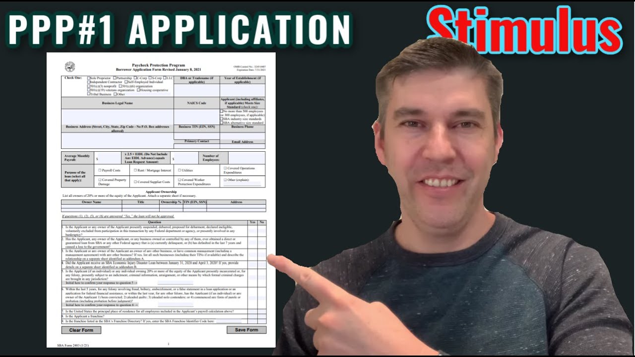 PPP Round 2 Loan Application 1st Draw [Self Employed, 1099, & Small Business] NO CREDIT CHECK PPP2