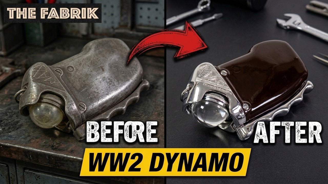 Militaria WW2 Dynamo Torch Light - Restoration