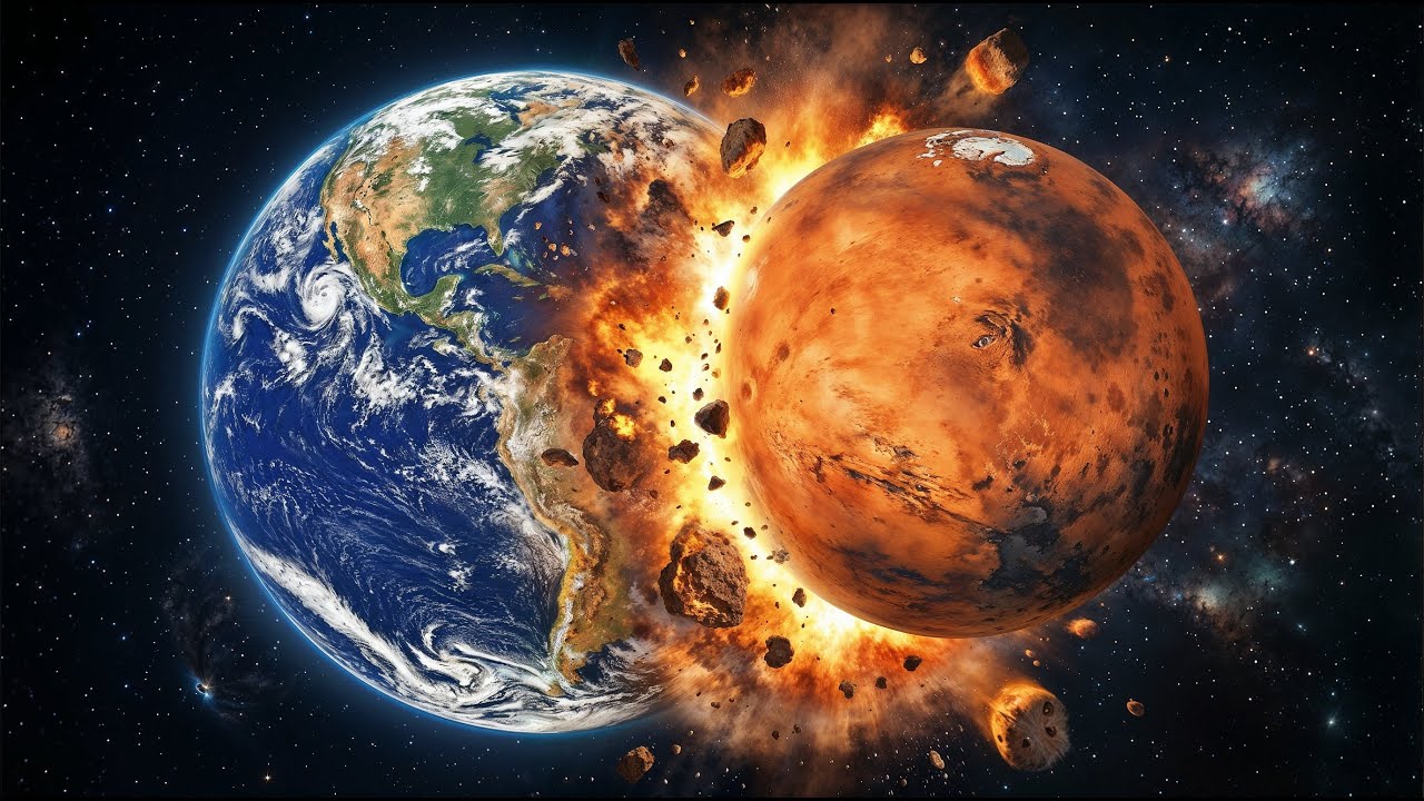 What If the Mars Collided With Earth? | Universe Sandbox