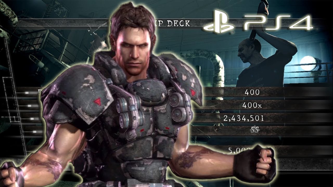 Cubierta del Barco SIN PIEDAD 2434k Chris HM ☣World Record☣ | RE5 PS4 Mercenaries United