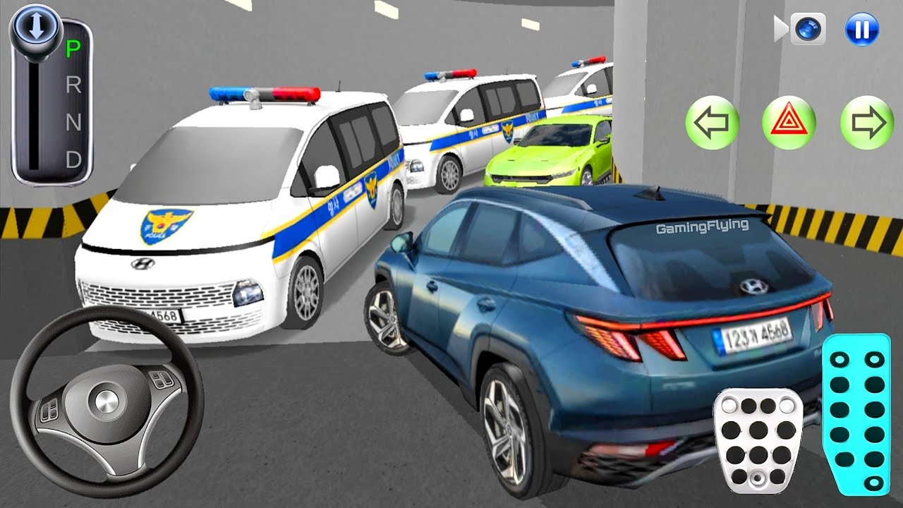 New Tucson car Stuck in Parking Garage - 3D Driving Class - 3D Driving Class Game - Car Game