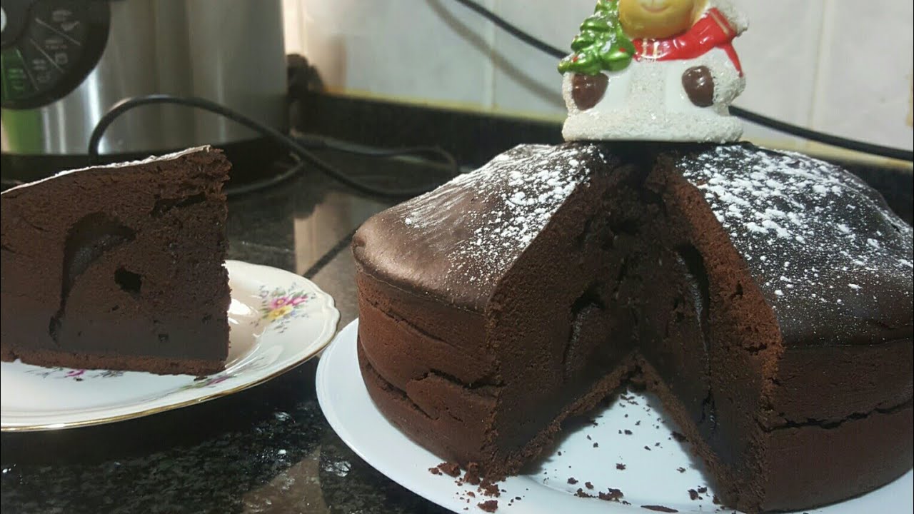 Bizcocho de chocolate en olla GM G y Thermomix para Navidad