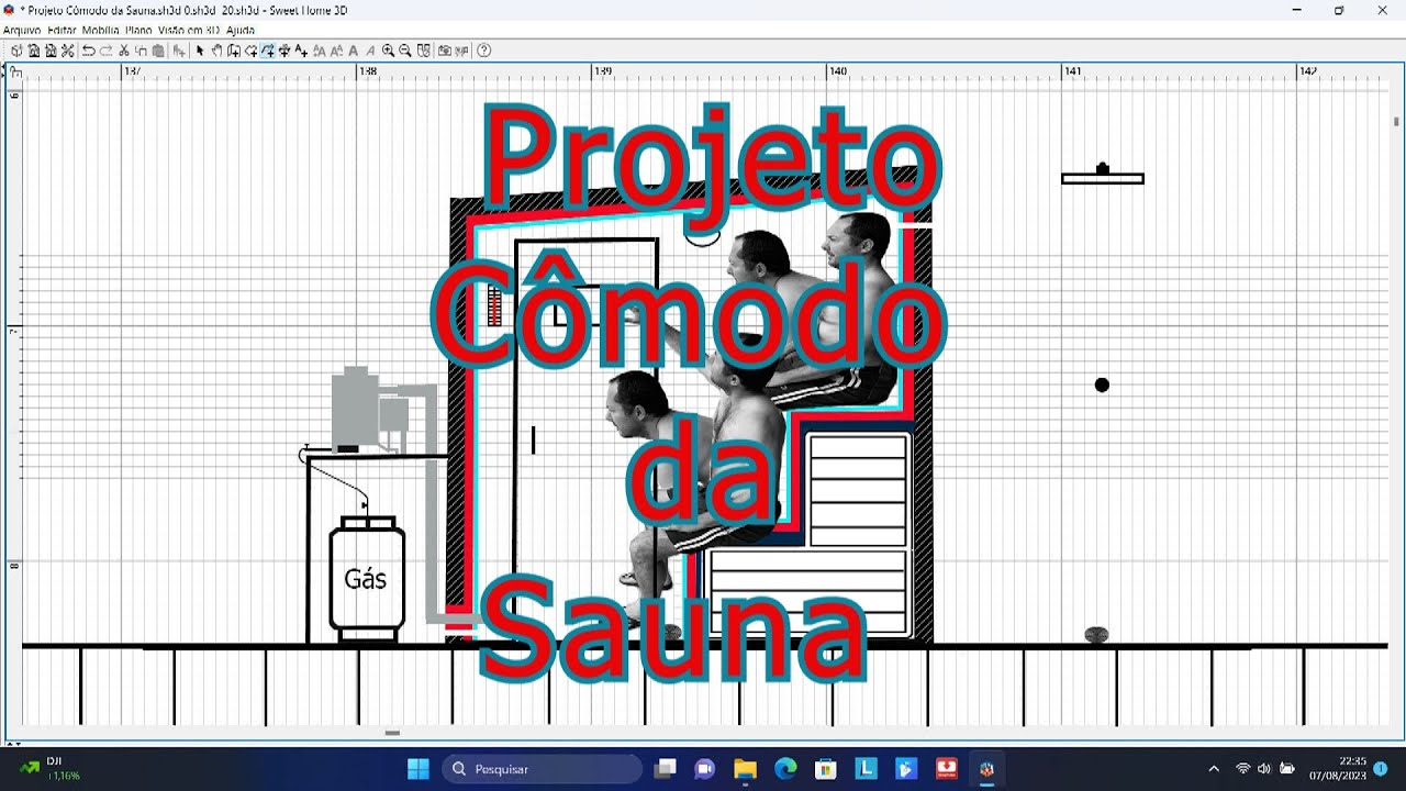Projeto Cômodo da Sauna