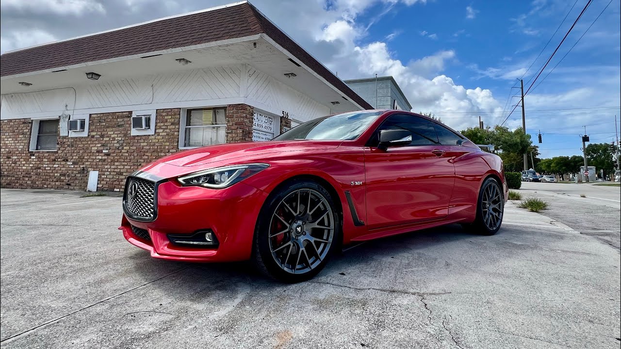 2018 Infiniti Q60 Red Sport 400 bold design & powerful twin-turbo V6.