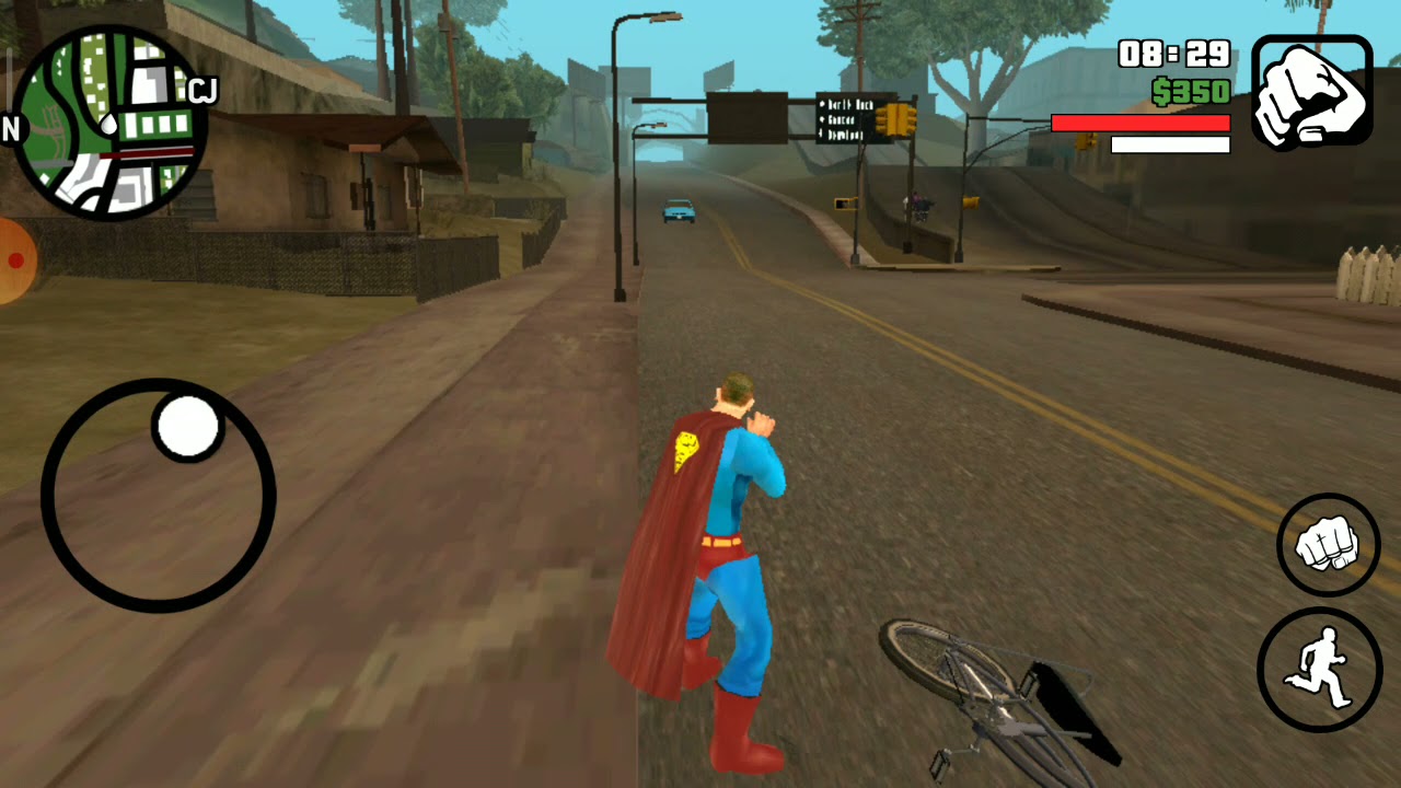 How to download Superman mod in GTA San Andreas game for Android phone (Superman mod in 10.3 MB)