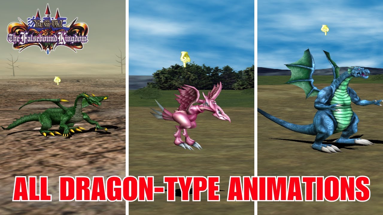Yu-Gi-Oh! The Falsebound Kingdom - All 29 Dragon-Type Attack Animations [4K]
