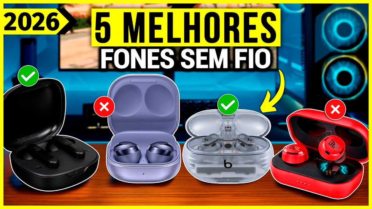 Os 5 Melhores Fone De Ouvido Sem Fio/ Fone Bluetooth Em 2026!