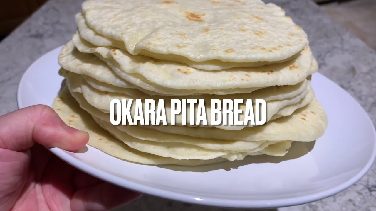 Okara pita bread