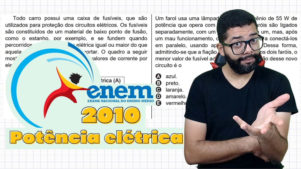 Enem 2010 - Todo carro possui uma caixa de fusíveis, que são utilizados para proteção dos circuitos