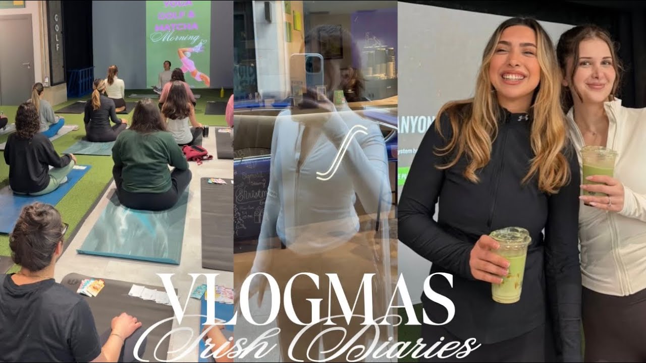Irish Diaries | Vlogmas Episode 3 | girlhood event, december nails, matcha and routines ✨🤎