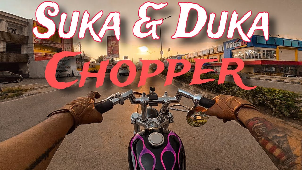 Naik Chopper hujan hujanan | POV Suka Duka naik Sportster Chopper | Yogie Don eL
