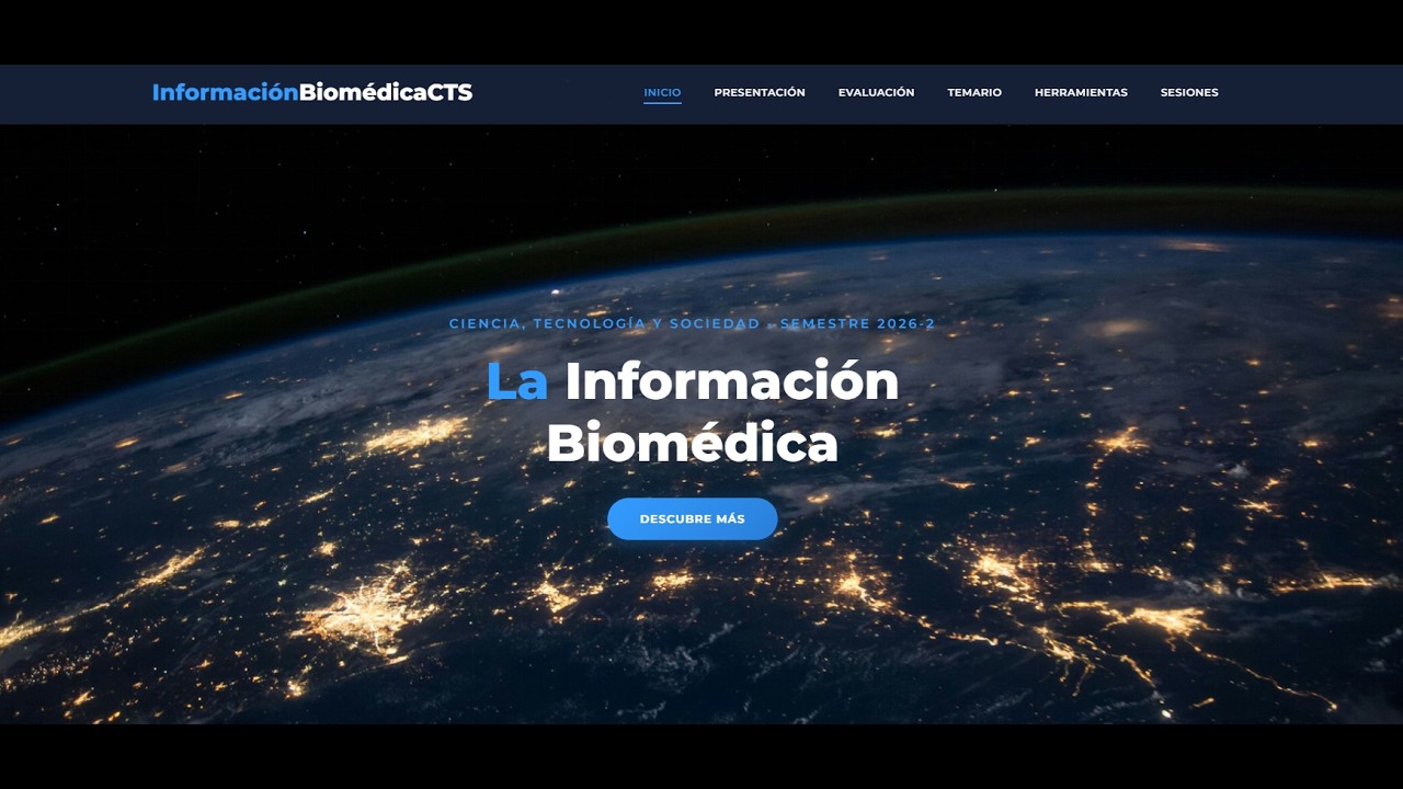 Primera presentación del curso  Ciencia, Tecnología y Sociedad, de la Licenciatura Física Biomédica.