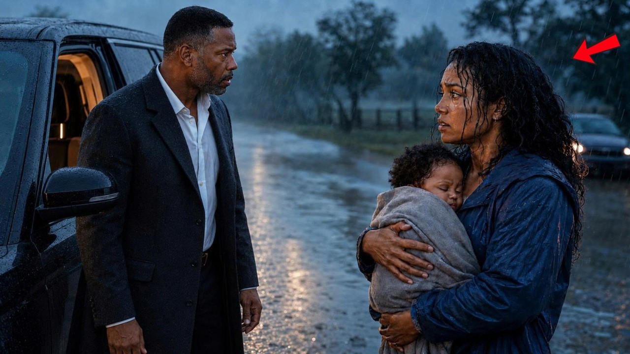 A Widowed Billionaire Stopped for Mother and Baby in the Rain&hellip;She Said 