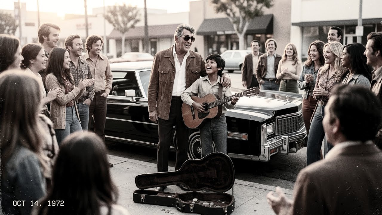 Street Kid Singing Dean Martin Song When SUDDENLY Dean Martin Himself Showed Up