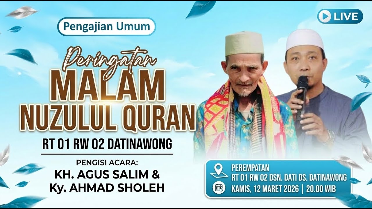 🟢 PERINGATAN NUZULUL QUR'AN RT. 01 RW. 02 DSN. DATI