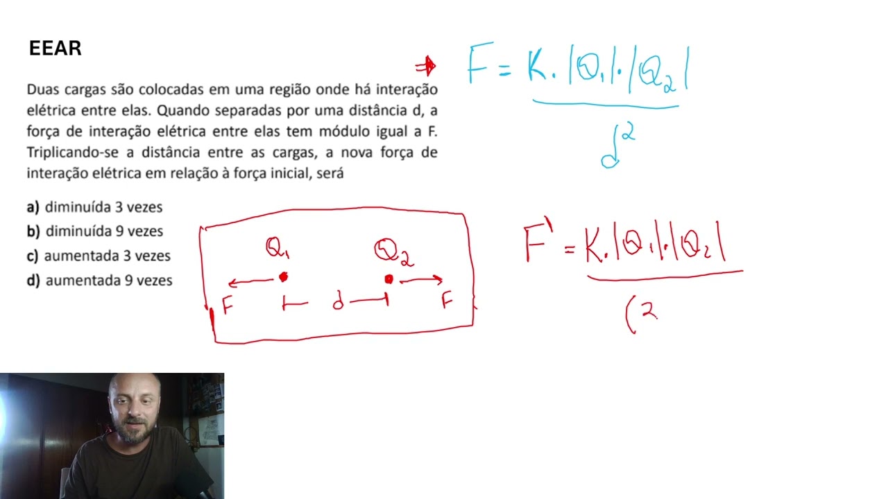 Questão resolvida 04 - Lei de Coulomb