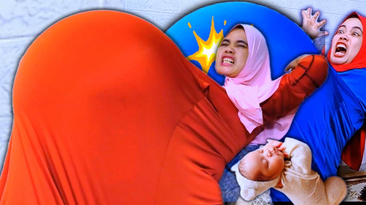 KEREN..!!!  POMPA BALON JUMBO  DALAM BAJU....SENAM HAMIL ...MAMA KONTRAKSI LANGSUNG MELAHIRKAN BAYI
