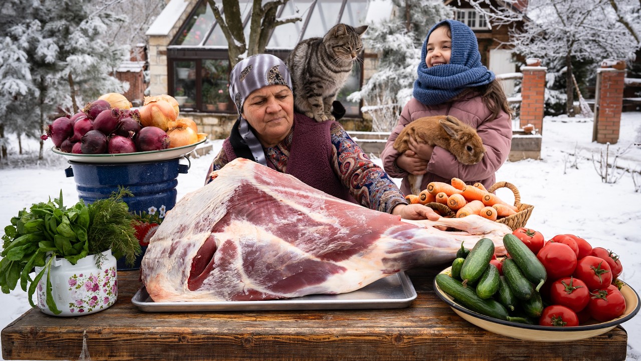 Готовим Плов Из Целой Говяжьей Ноги На Открытом Огне 🔥🌾🥩