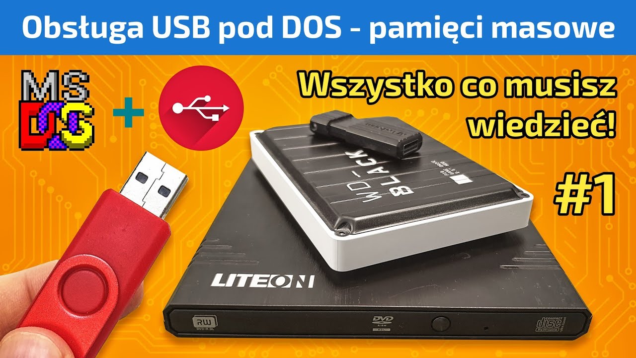 Obsługa pamięci masowych USB pod DOS. Korzystaj z nowoczesnych napędów USB na retro PC!