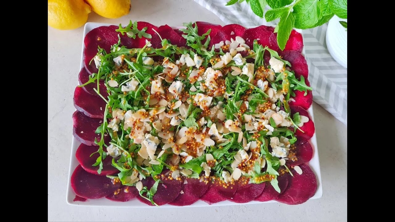 CARPACIO z BURAKA - przepis w opisie #carpaccio #gotujebolubiefit #przekąska