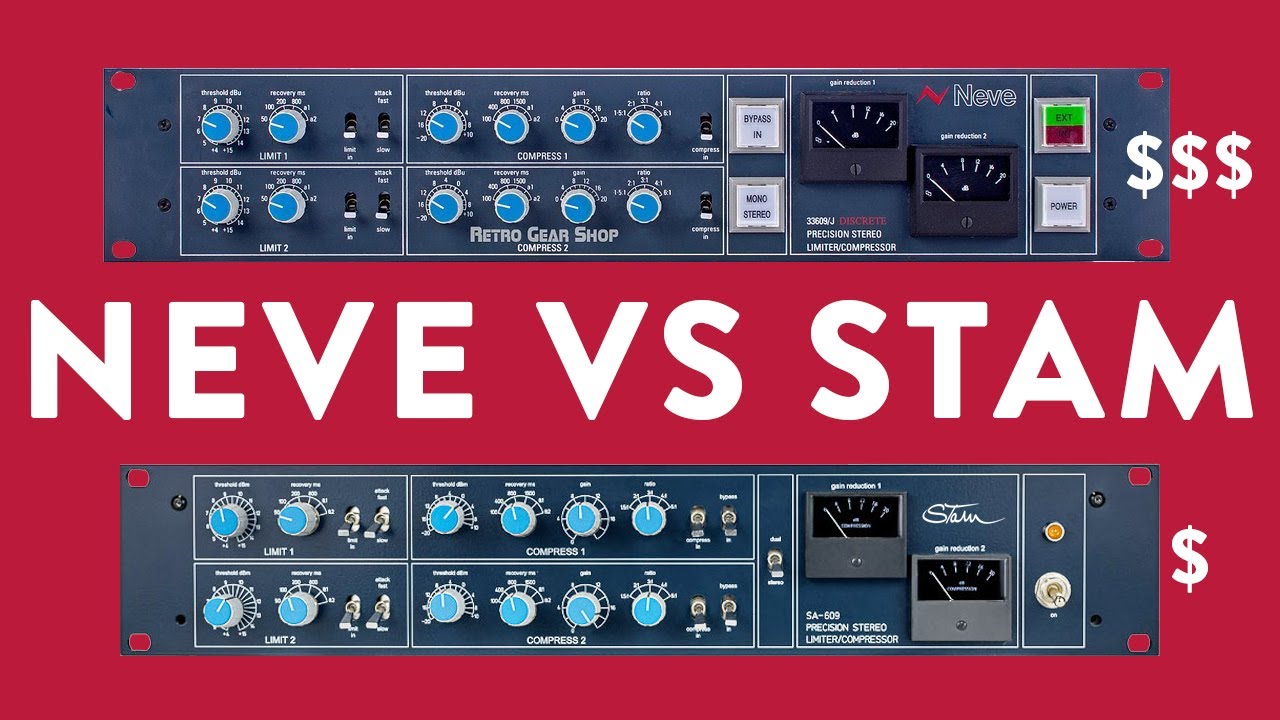 Neve 33609 J/D VS Stam 609 - Compressor Shootout