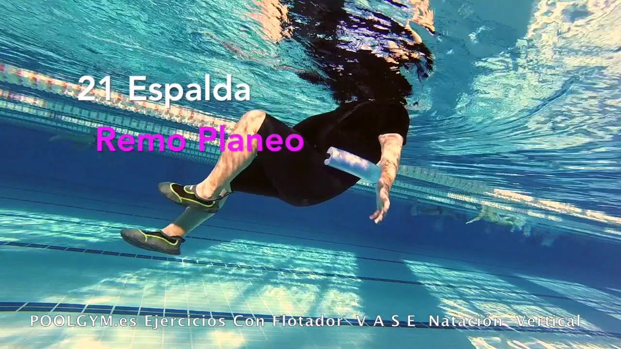 Ejercicios Con Flotador VASE AquaVertical por PoolGym.es Vertical Aquatic Swimming Exercices
