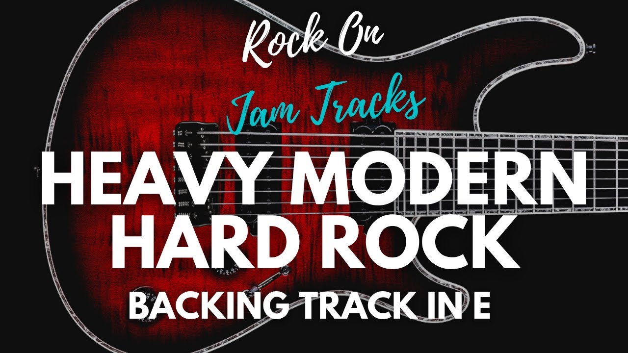 Heavy Modern Hard Rock Guitar Backing Track in E Minor